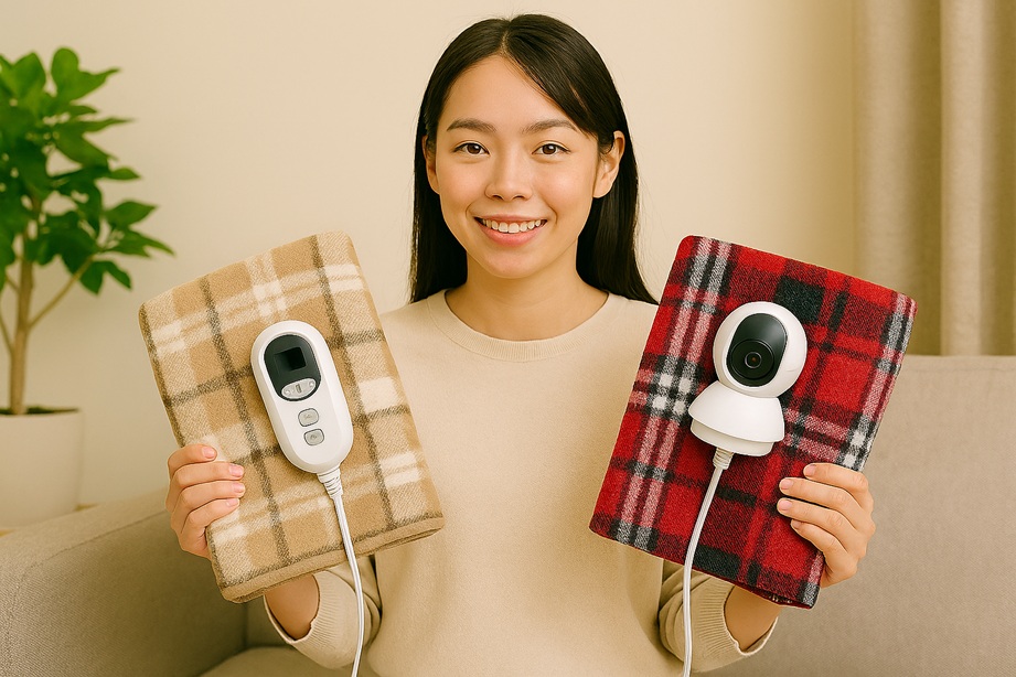 na 052h na 055h 電気ひざ掛けの違いは何？見た目と仕様を徹底比較